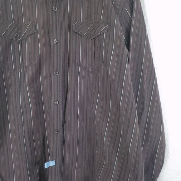 Johnston & Murphy Brown  Dress Shirt Size Extra Large - Picture 4 of 9